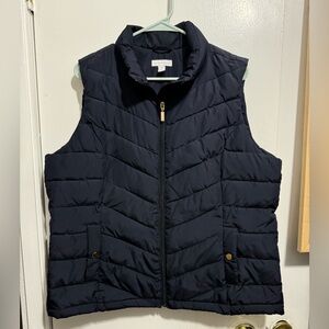 Women’s Charter Club Puffer Vest sz XL